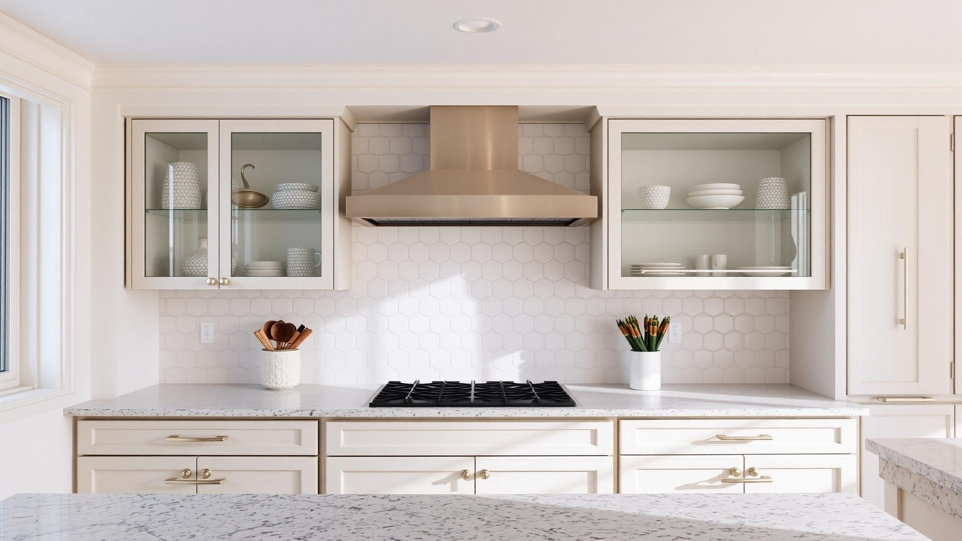 Kitchen Backsplash — Hex Mosaic